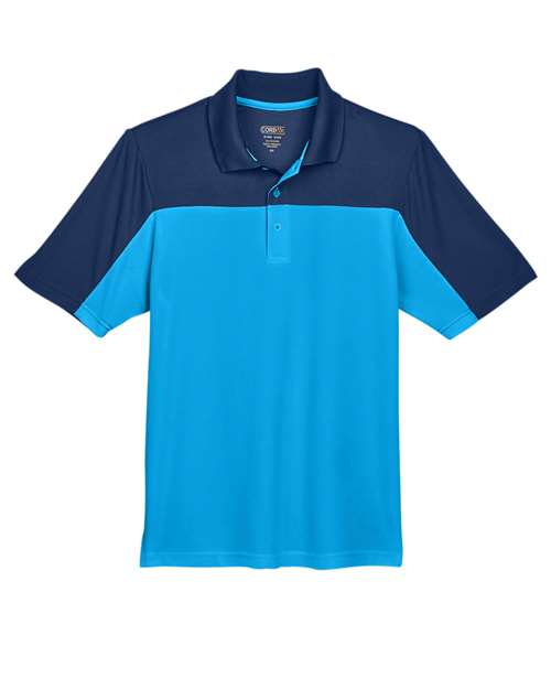 Men's Balance Colorblock Performance Piqué Polo — Electric Blue/ Classic Navy