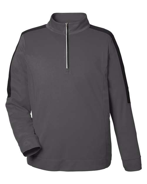 Men's Market Snag Protect Mesh Colorblock Quarter-Zip Pullover — Carbon/ Black
