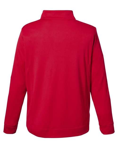 Men's Market Snag Protect Mesh Colorblock Quarter-Zip Pullover — Classic Red/ Carbon