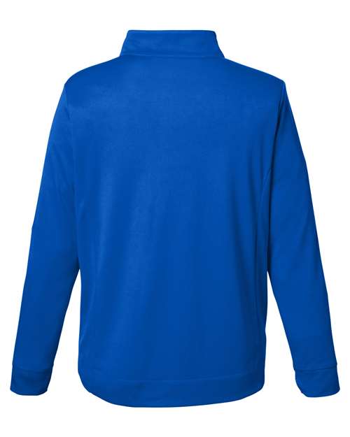 Men's Market Snag Protect Mesh Colorblock Quarter-Zip Pullover — True Royal/ Carbon
