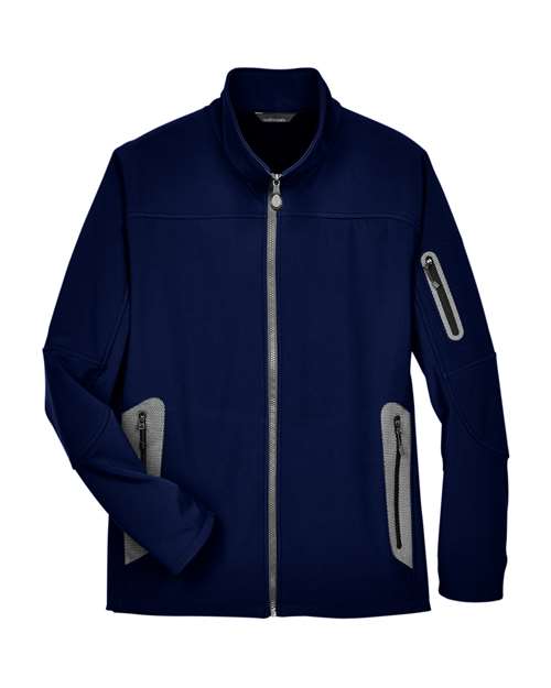 Men's Three Layer Fleece Bonded Shell Technical Jacket — Classic Navy