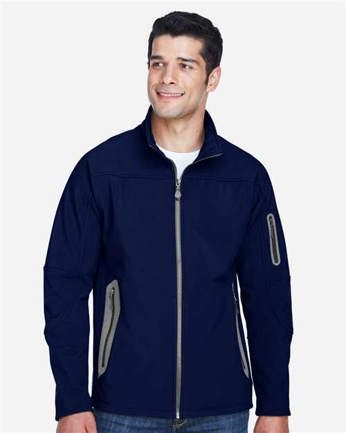 Men's Three Layer Fleece Bonded Shell Technical Jacket — Classic Navy