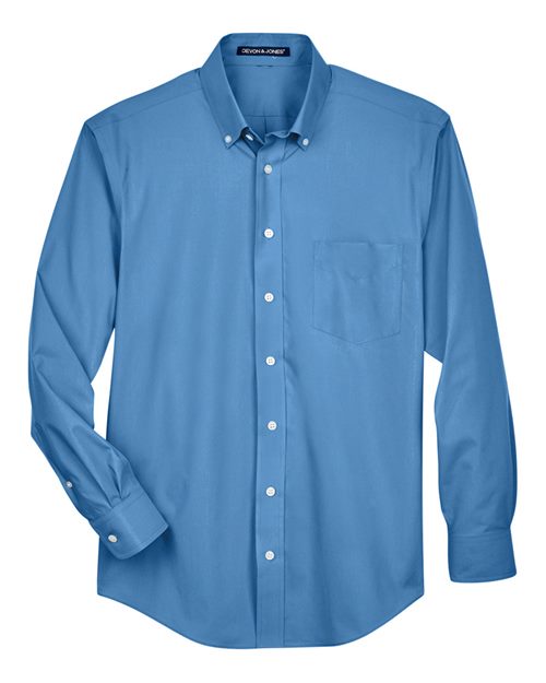Men's Crown Collection® Broadcloth Woven Dress Shirt — French Blue