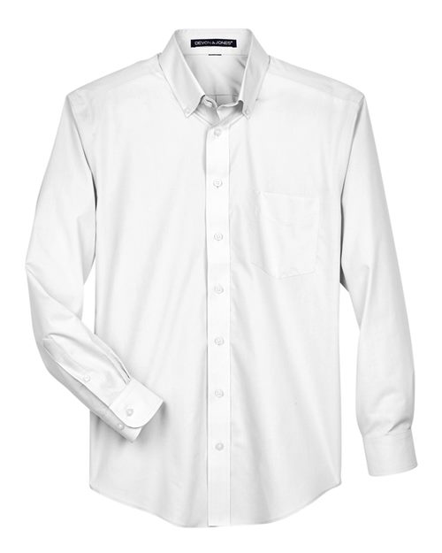 Men's Crown Collection® Broadcloth Woven Dress Shirt — White
