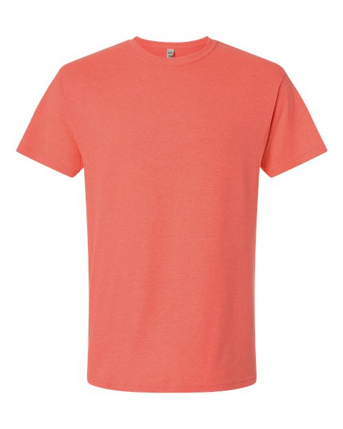 Men's Gold Soft Touch T-Shirt — Heather Coral