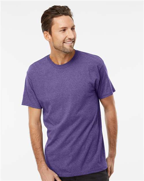 Men's Gold Soft Touch T-Shirt — Heather Purple