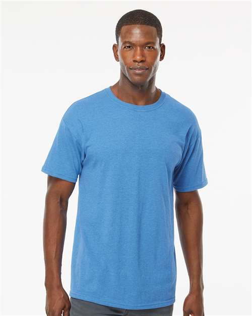 Men's Gold Soft Touch T-Shirt — Heather Turquoise