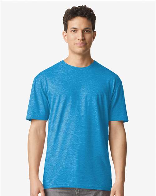 Unisex Light Cotton T-Shirt — Heather Sapphire