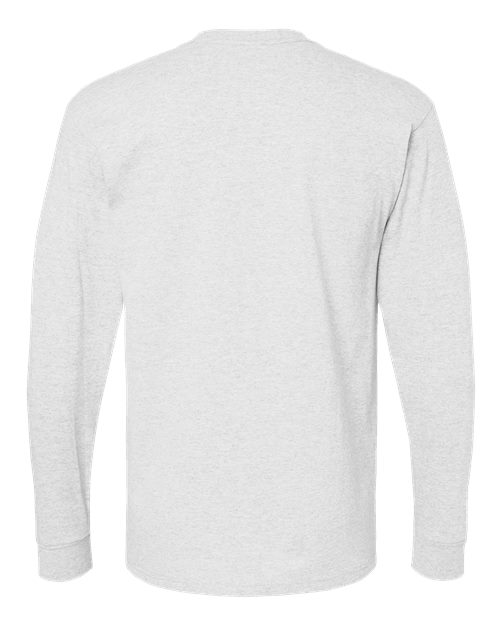 Unisex Gold Soft Touch Long Sleeve T-Shirt — Ash
