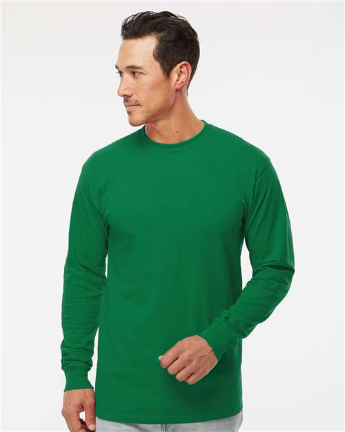 Unisex Gold Soft Touch Long Sleeve T-Shirt — Fine Kelly Green