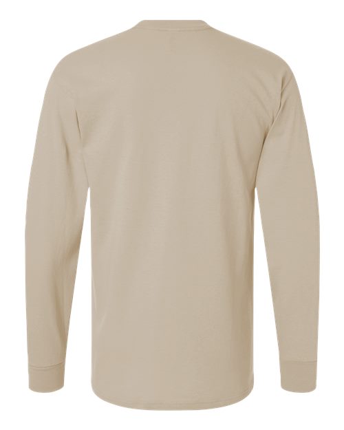 Unisex Gold Soft Touch Long Sleeve T-Shirt — Sand