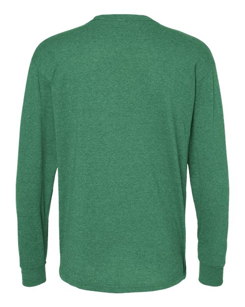 Unisex Gold Soft Touch Long Sleeve T-Shirt — Heather Kelly Green
