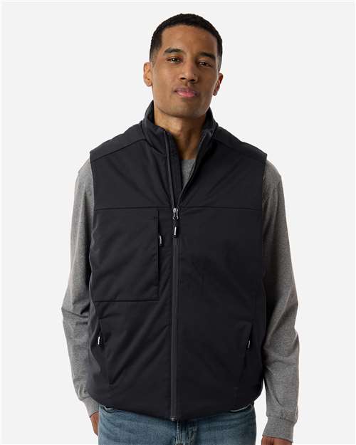 Unisex Techno Lite Flat-Fill Insulated Vest — Black