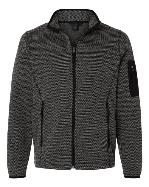 Men's Jasper Full-Zip Fleece Jacket — Black/ Grey