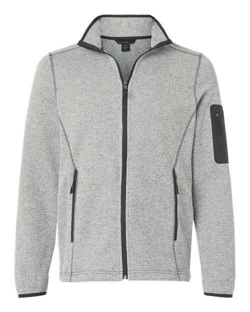 Men's Jasper Full-Zip Fleece Jacket — Grey/ White
