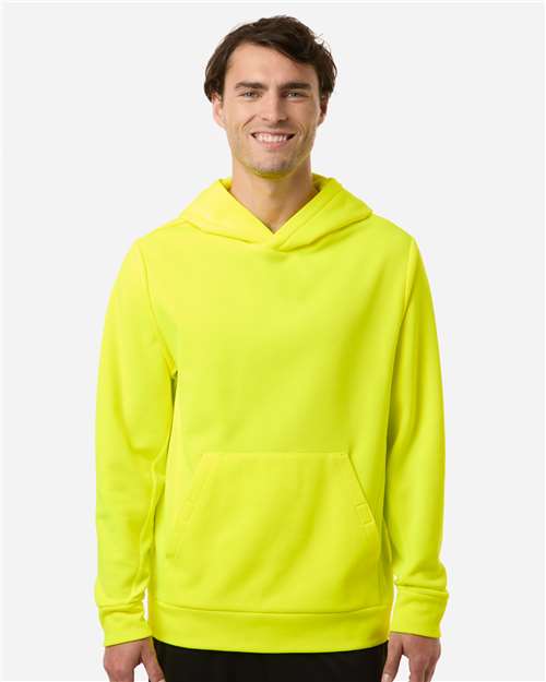 Unisex Squad Hooded Tech Fleece Pullover — Safety Yellow