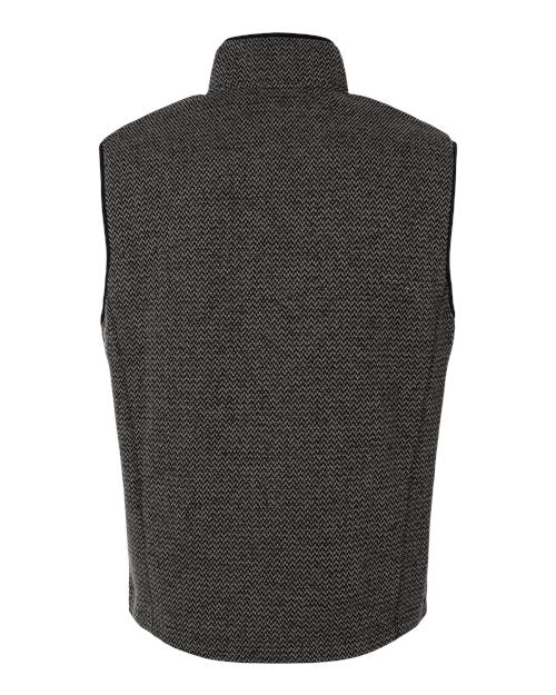 Men's Jasper Jacquard Fleece Vest — Black/ Grey