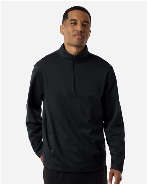 Unisex Squad Cadet Quarter-Zip Tech Fleece Pullover — Black
