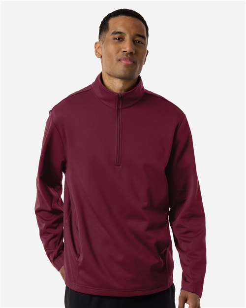 Unisex Squad Cadet Quarter-Zip Tech Fleece Pullover — Sport Maroon