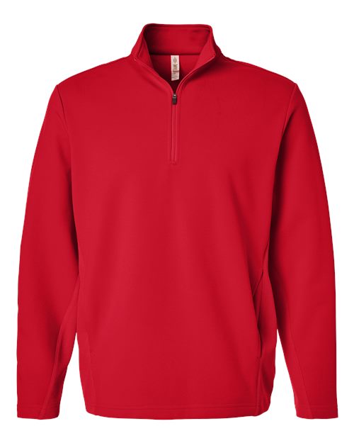 Unisex Squad Cadet Quarter-Zip Tech Fleece Pullover — Sport Red