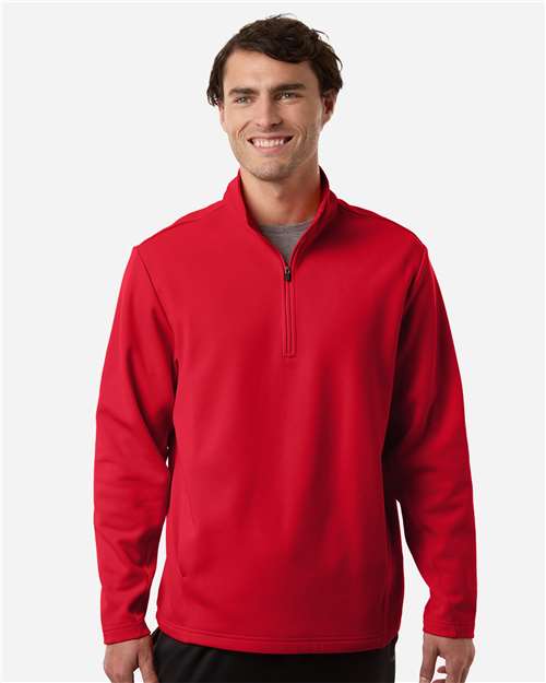Unisex Squad Cadet Quarter-Zip Tech Fleece Pullover — Sport Red
