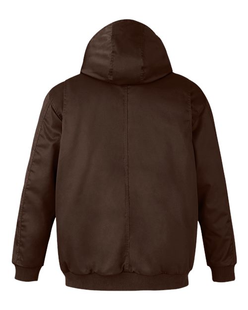 Unisex ClimaBloc® Heavyweight Hooded Full-Zip Jacket — Dark Mocha