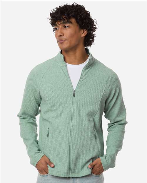 Men's Spirit Textured Full-Zip — Sage Green Heather