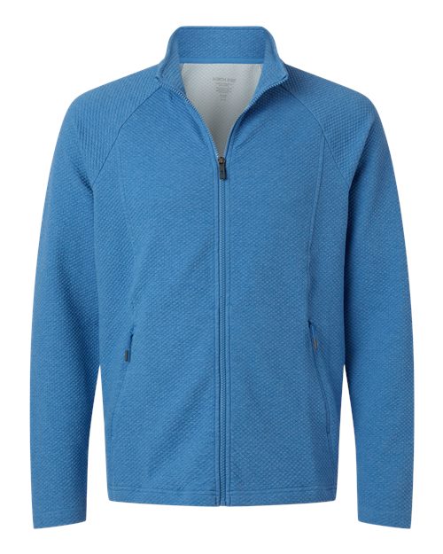 Men's Spirit Textured Full-Zip — Light Nautical Blue Heather