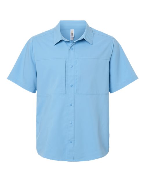 Men's UltraUVP Shoreline Short Sleeve Staff Shirt — Columbia Blue