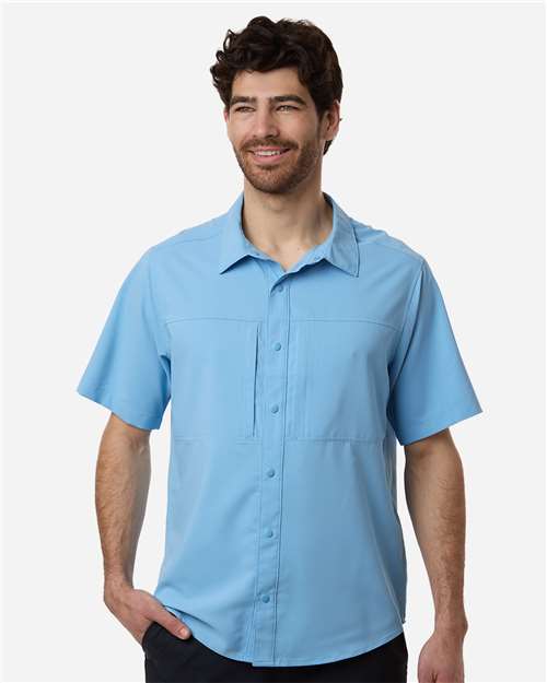 Men's UltraUVP Shoreline Short Sleeve Staff Shirt — Columbia Blue