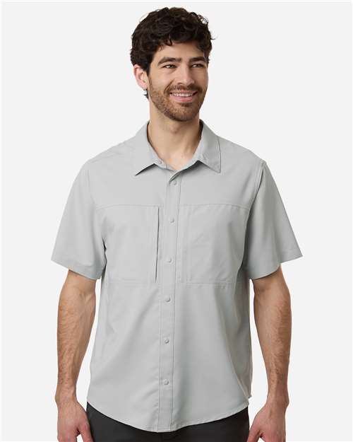 Men's UltraUVP Shoreline Short Sleeve Staff Shirt — Platinum