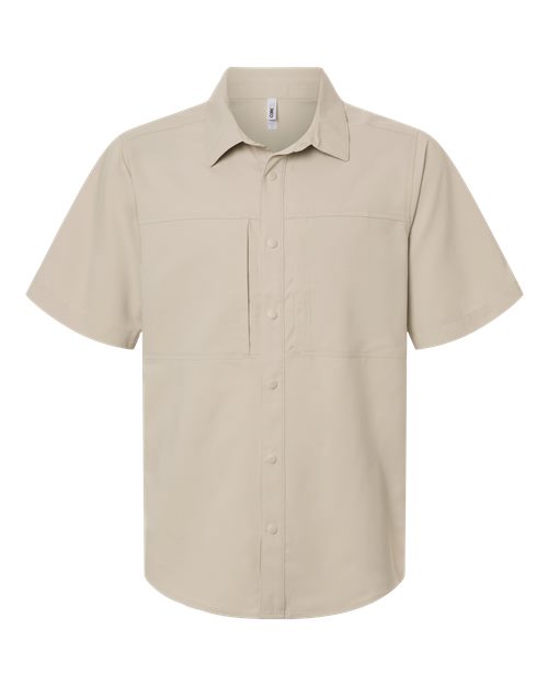 Men's UltraUVP Shoreline Short Sleeve Staff Shirt — Stone