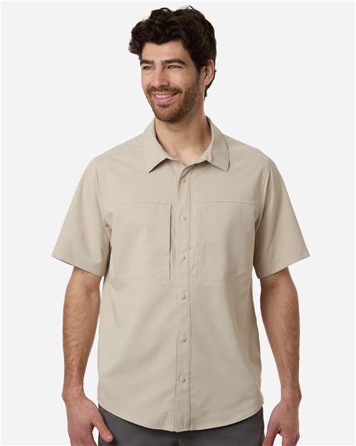 Men's UltraUVP Shoreline Short Sleeve Staff Shirt — Stone