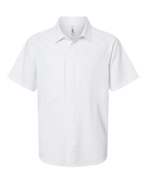Men's UltraUVP Shoreline Short Sleeve Staff Shirt — White