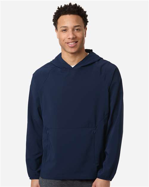 Men's UltraUVP Shoreline Long Sleeve Hooded Pullover — Classic Navy