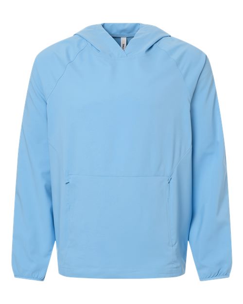 Men's UltraUVP Shoreline Long Sleeve Hooded Pullover — Columbia Blue