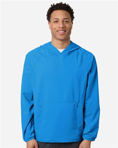 Men's UltraUVP Shoreline Long Sleeve Hooded Pullover — Electric Blue