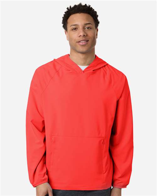 Men's UltraUVP Shoreline Long Sleeve Hooded Pullover — Marina Red