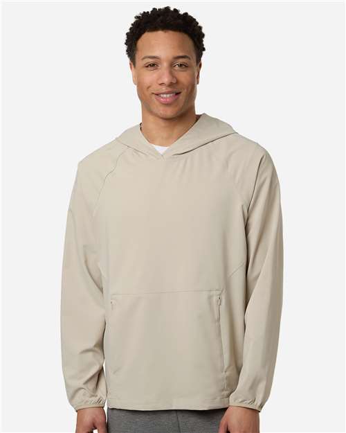 Men's UltraUVP Shoreline Long Sleeve Hooded Pullover — Stone