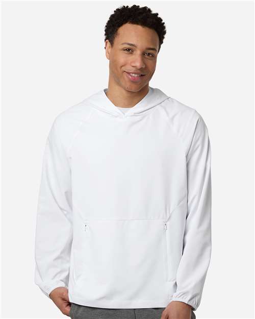 Men's UltraUVP Shoreline Long Sleeve Hooded Pullover — White