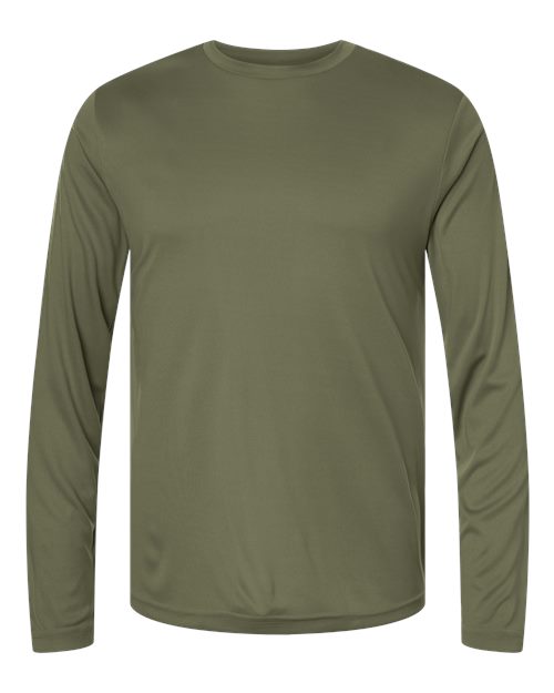Unisex Capital Long Sleeve Performance T-Shirt — Military Green