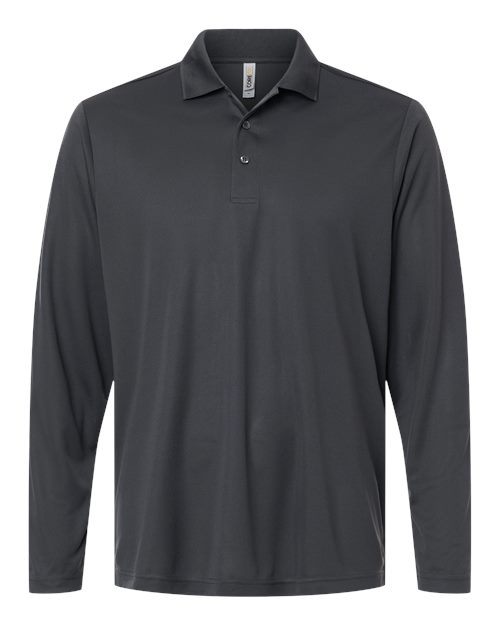 Men's Nova Performance Long Sleeve Pique Polo — Carbon
