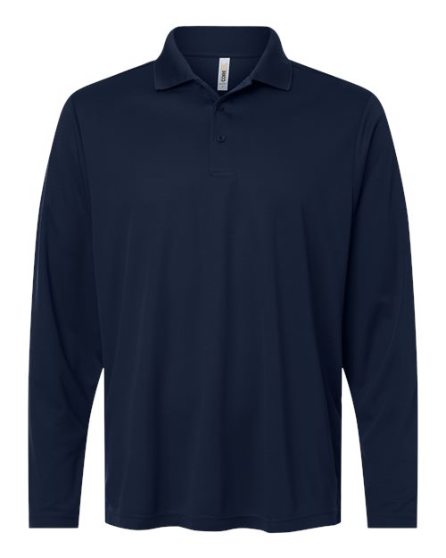 Men's Nova Performance Long Sleeve Pique Polo — Classic Navy