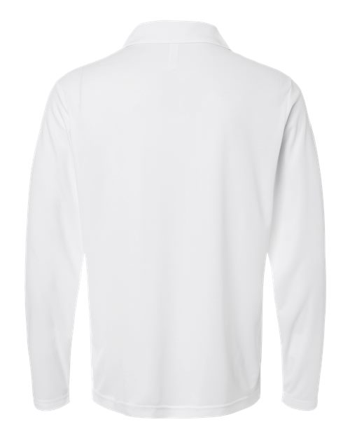 Men's Nova Performance Long Sleeve Pique Polo — White