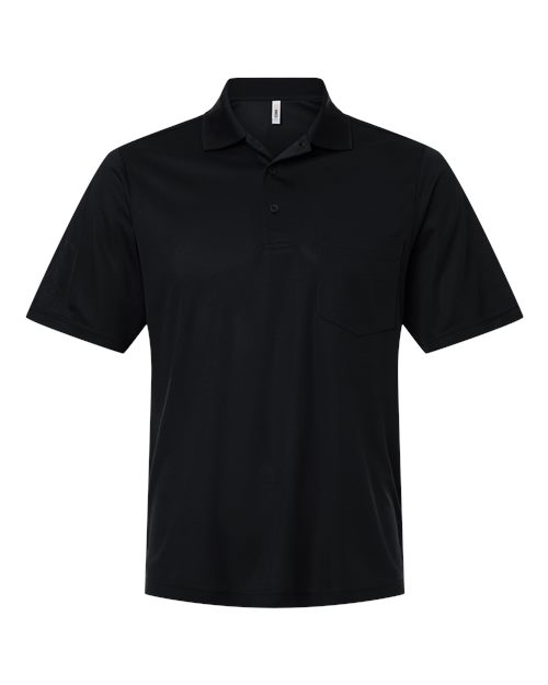 Men's Nova Performance Pique Pocket Polo — Black