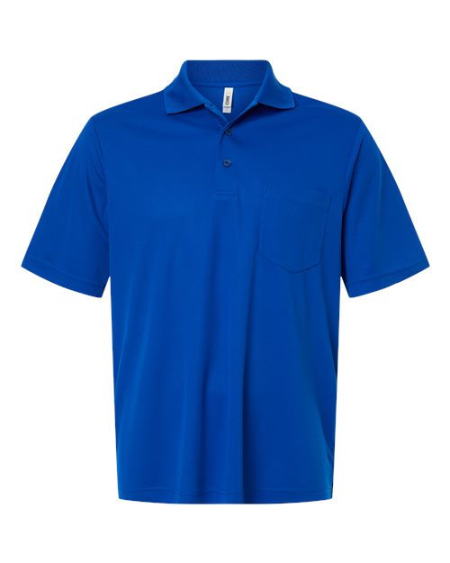 Men's Nova Performance Pique Pocket Polo — True Royal