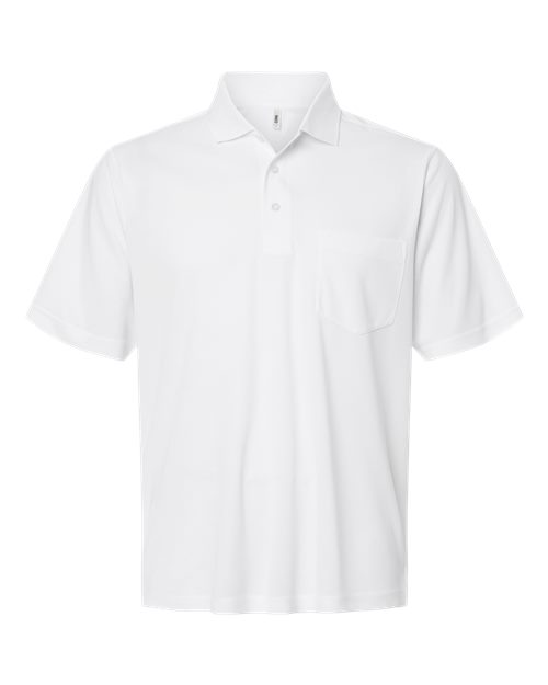 Men's Nova Performance Pique Pocket Polo — White