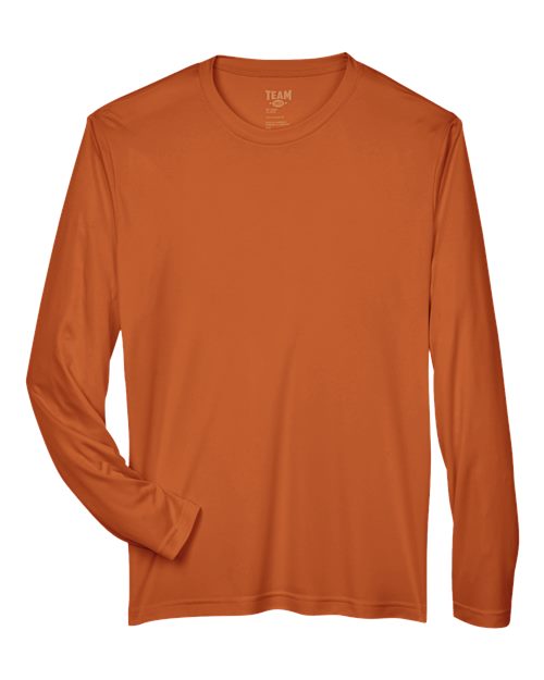 Men's Zone Performance Long Sleeve T-Shirt — Sport Burnt Orange
