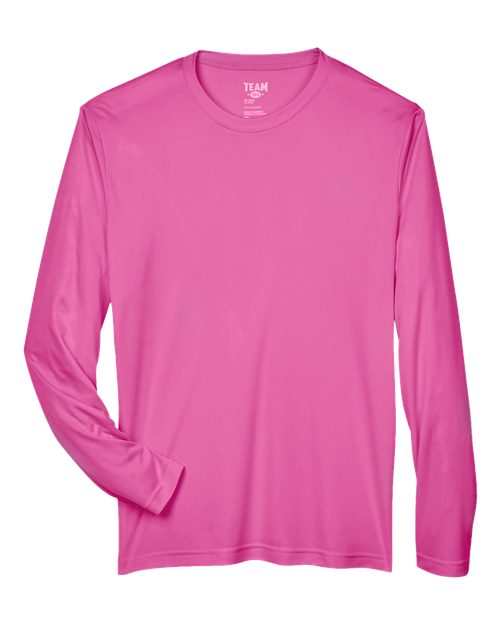 Men's Zone Performance Long Sleeve T-Shirt — Sport Charity Pink