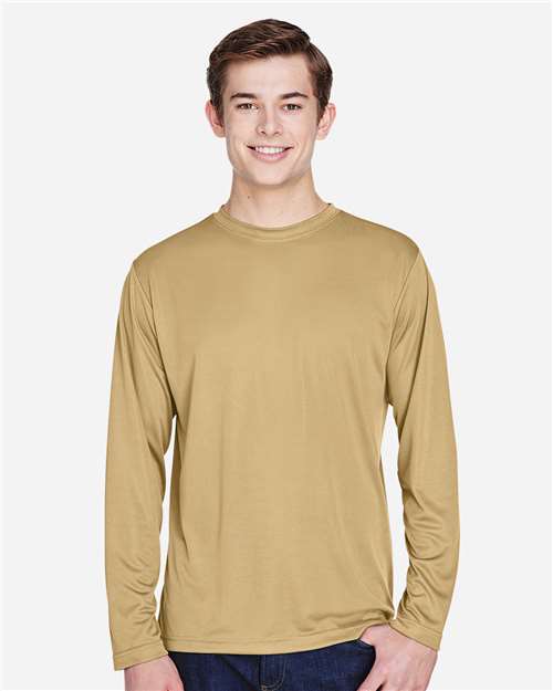 Men's Zone Performance Long Sleeve T-Shirt — Sport Vegas Gold